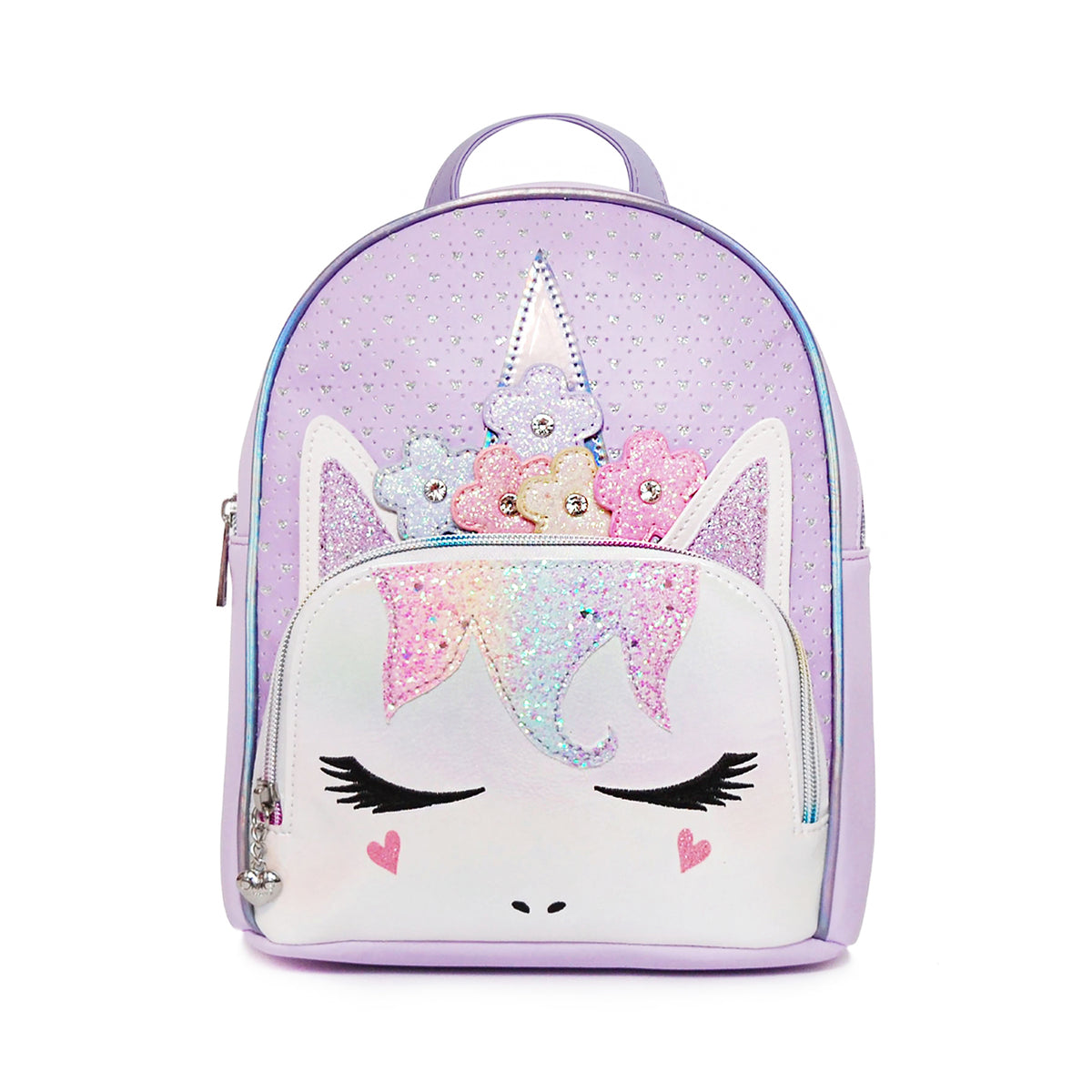 Under One Sky, Bags, Iridescent Mini Unicorn Backpack With Rainbow Faux  Hair