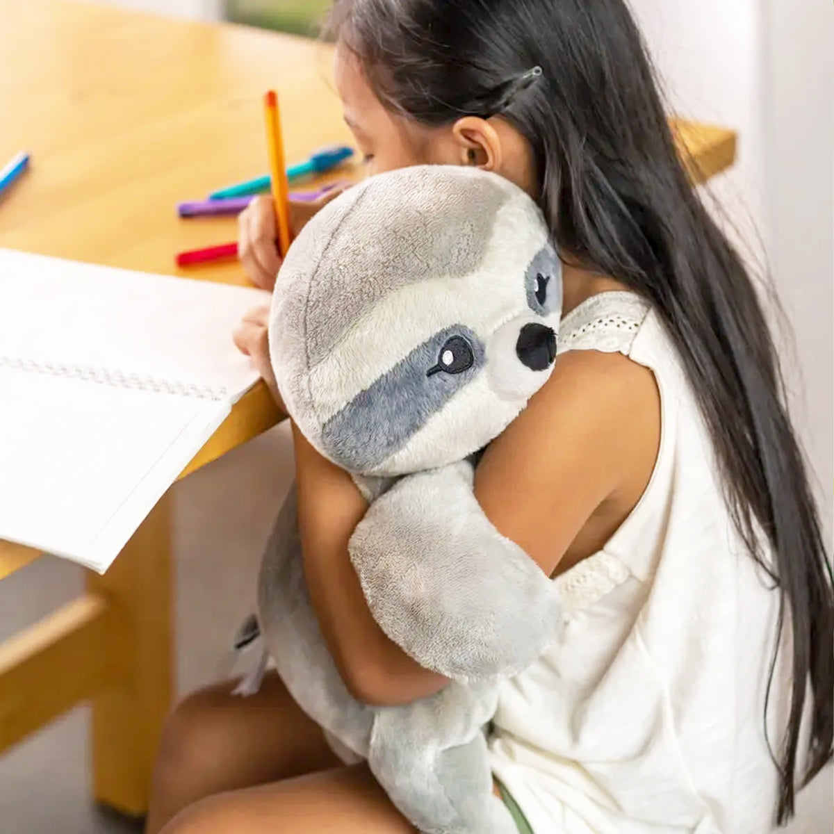 Hugimals Sam The Sloth - Weighted Stuffed Animal